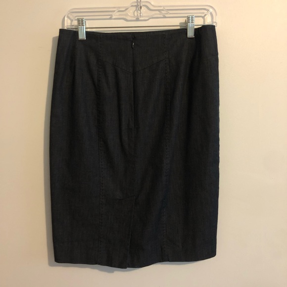 LOFT Dark Denim Pencil Skirt - Picture 4 of 5